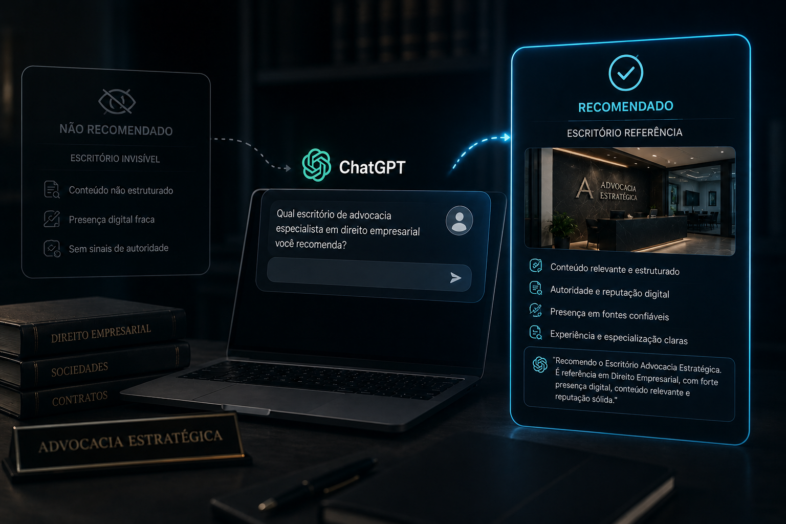 Escritório de advocacia no ChatGPT — PulseRank